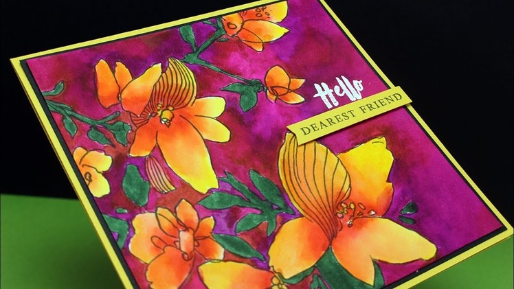 Watercolor Flowers Series #23: Sketchy Flowers Twin Tip Markers