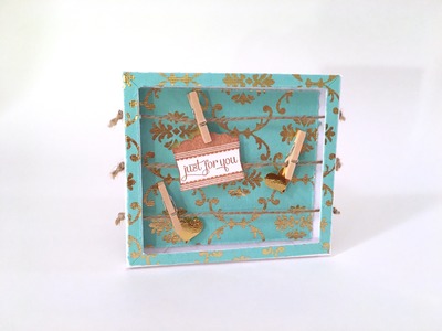 #1 Clothespin Frame Gift Card Holder: Box Envelope