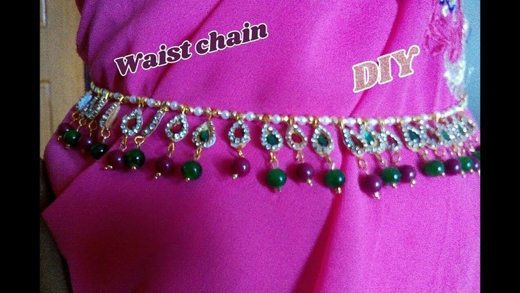 2 in 1 waist chain and long necklace - How to make this waist chain | jewellery tutorials