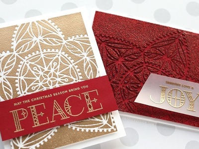2 Types of Stencil Embossing - NEW Holiday Release from Simon Says Stamp