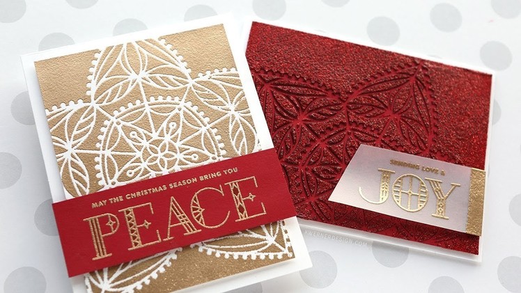 2 Types of Stencil Embossing - NEW Holiday Release from Simon Says Stamp