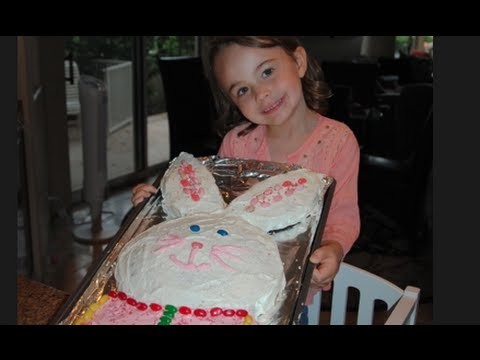 Baking with kids: how to make a bunny cake