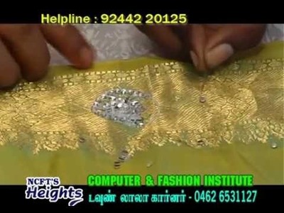 Blouse embroidery in tamil | embroidery stitches by hand