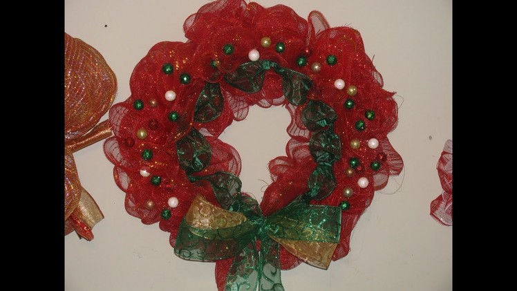 Carmen's DollarTree Ruffle Style Christmas Wreath