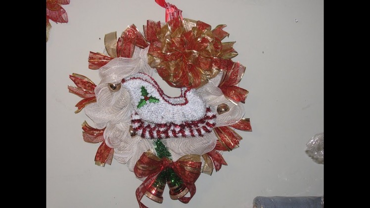 Carmen's Winter Wonderland Sleigh Wreath