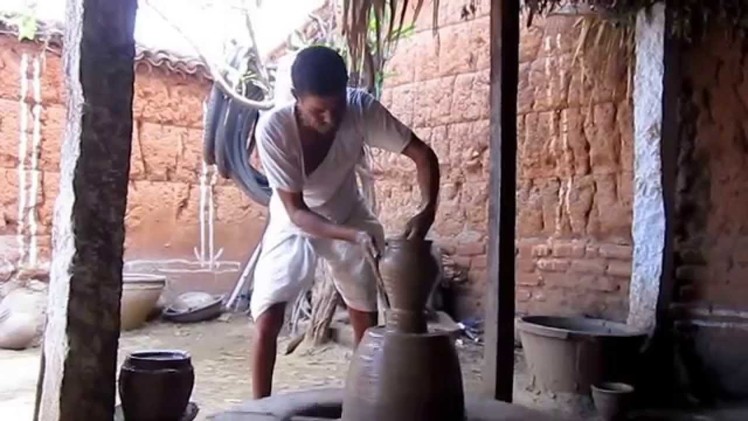Clay Pot Making in India - Traditional method
