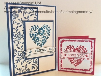 Coffee and a "Blooming Love" card Stamping' Up! products