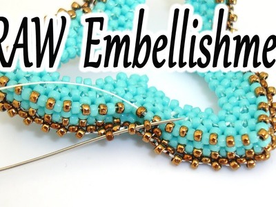 CRAW decoration - How to create a Cubic RAW embellishment all around a CRAW open shape