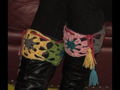 Crochet boot cuffs