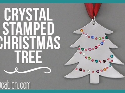Crystal Stamped Christmas Tree - Beaducation.com