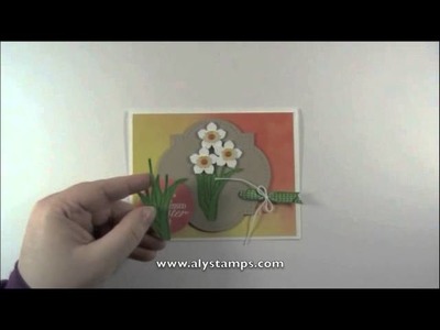 Daffodil Punch Art - Monday Minute Stamping Tip