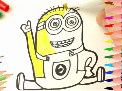 Despicable me 3 - How to draw Minions in Despicable Me | Kat Kids - Learn How to Draw & Colors