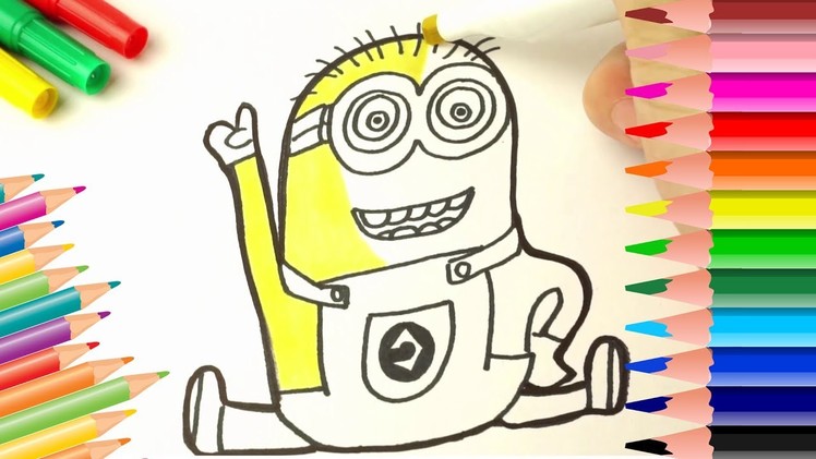 Despicable me 3 - How to draw Minions in Despicable Me | Kat Kids - Learn How to Draw & Colors