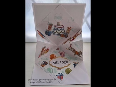 Diamond pop up fancy fold Stampin' Up! products