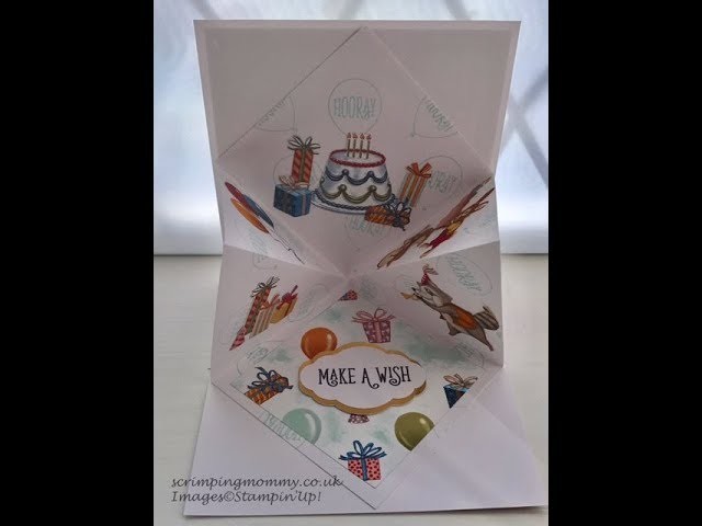 Diamond pop up fancy fold Stampin' Up! products