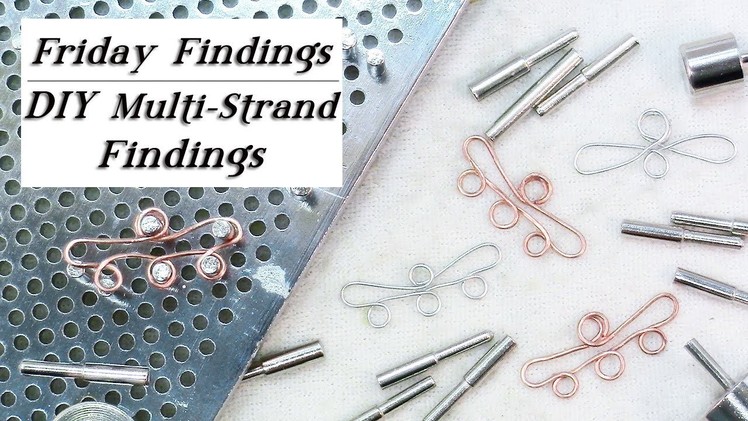 DIY Multi-Strand Bracelet or Necklace Finding-Wire Jig Jewelry Tutorial-Friday Findings