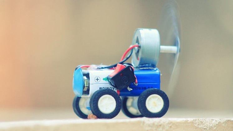 Electric Car - How to Make a Mini Toy Electric Car using DC Motor
