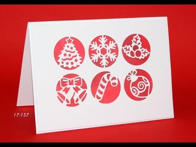 Everyday Christmas 2 windowed cut outs and Memento inkblending