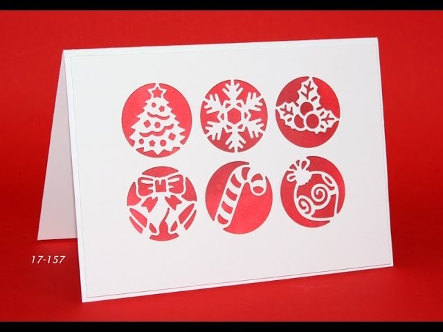 Everyday Christmas 2 windowed cut outs and Memento inkblending