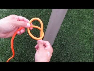 Fastest way to tie a bowline around an object