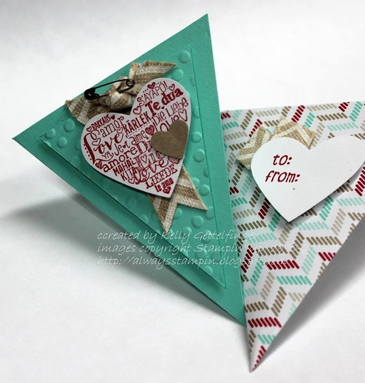 FUN FOLDS Triangle Card and Envelope with Kelly Gettelfinger