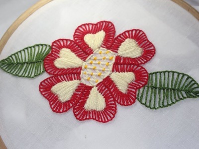 Hand Embroidery | Blanket stitch design for beginners