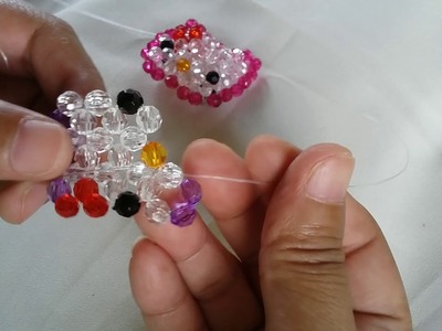 How to Bead a Hello Kitty Keychain Part 1