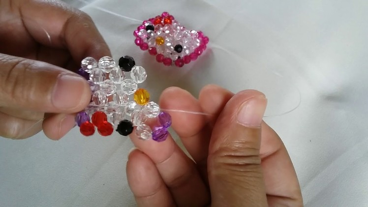 How to Bead a Hello Kitty Keychain Part 1