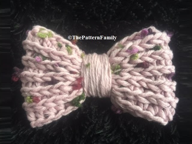 How to Crochet a Large Bow Pattern #95│by ThePatternfamily