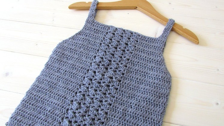 How to crochet an EASY lace vest. top - any size