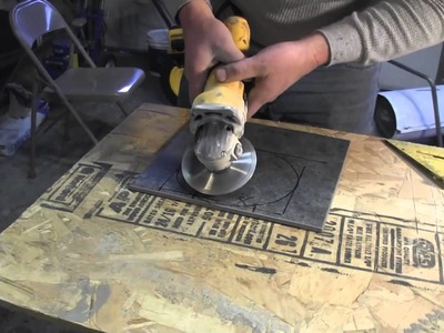 How to Cut Porcelain Tile-using an angle grinder