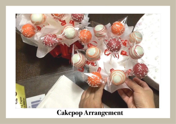 How to display Cakepops - Cakepops Gift Box Bouquet Arrangement