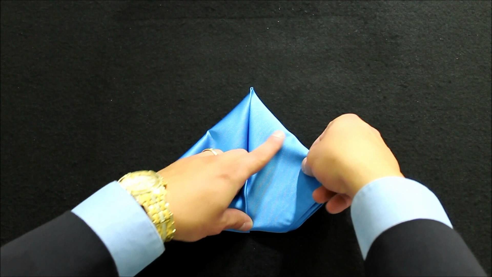 How To Fold Pocket Square Winged Puff