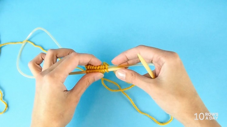 How to knit in the round with the magic loop