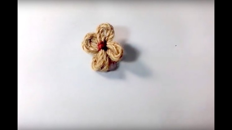 How to make a flower with jute cord