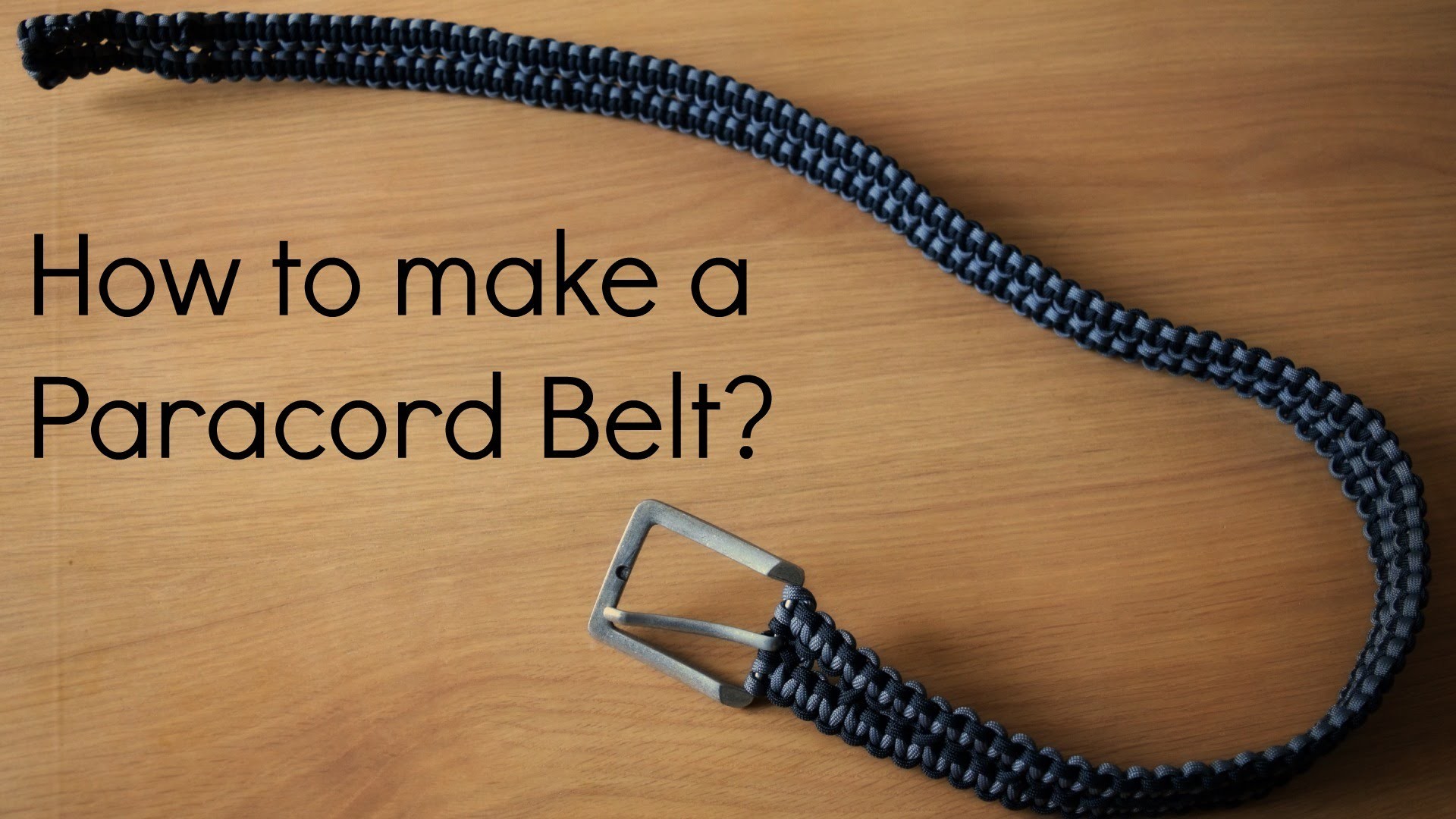 How to make a Paracord Belt & Timelapse. 