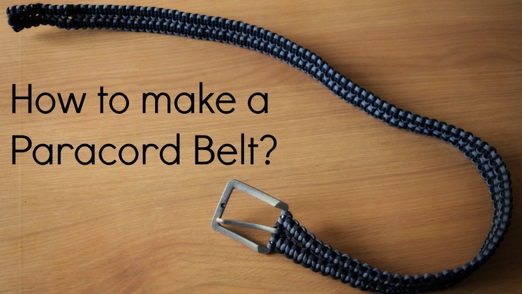 How to make a Paracord Belt & Timelapse. 