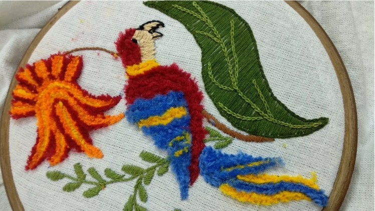 How to Make Fur Stitch with the help of Herringbone stitch