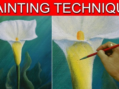 How to Paint a Calla Lily Flower in Easy Step by Step Acrylic Full Painting Tutorial by JM Lisondra
