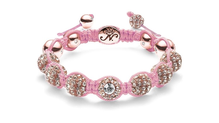 Joseph Nogucci - Silver Pink Crystal Kikiballa Bracelets