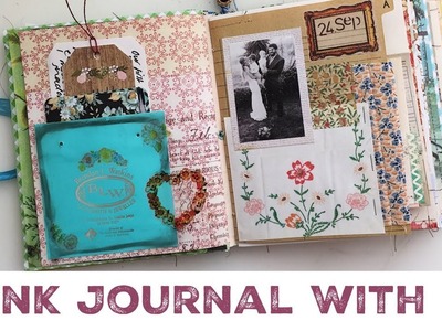JUNK JOURNAL WITH ME | Ep 10 | Vintage Junk Journal Process | Junk Journalling