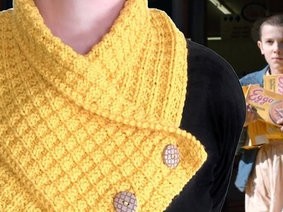 Knit a Waffle Neck Warmer Scarf | Eleven's Stranger Things Eggos