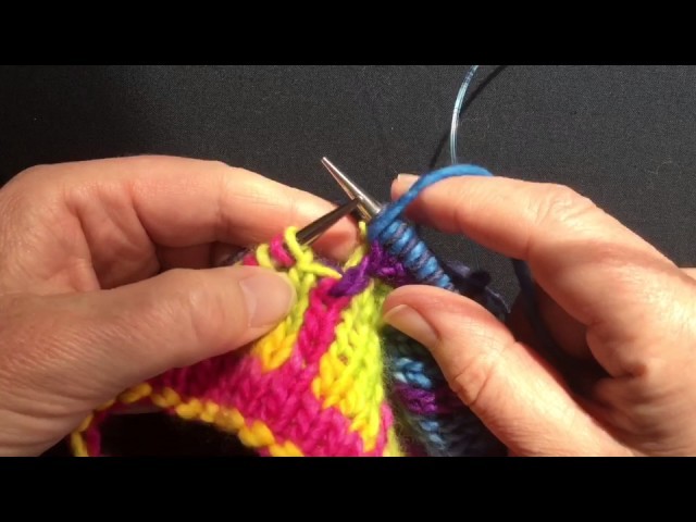 Knitting-up Stitches Around the Heel