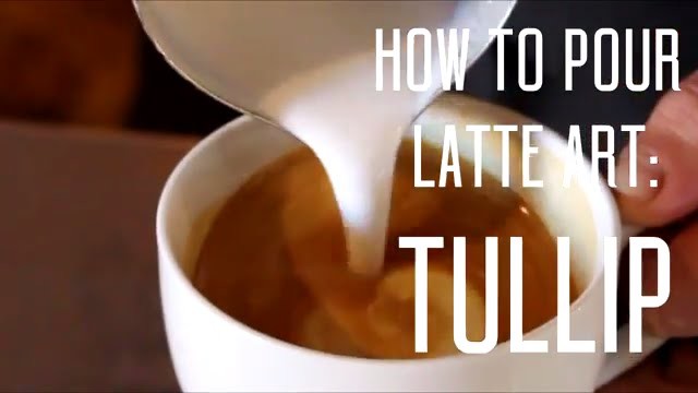 LATTE ART - HOW TO POUR A TULIP