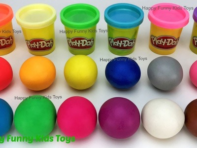 Learn Colors Play Doh Balls Rooster Lobster Fish Fruit & Vegetable Molds Surprise Toys TMNT Ooshies