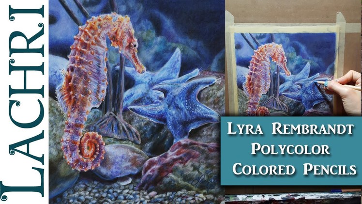 Lyra Polycolor Colored Pencil Review and seahorse demo w. Lachri