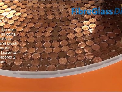 Making a Penny Table Top with Resin