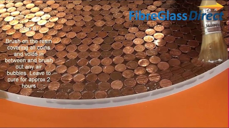 Making a Penny Table Top with Resin