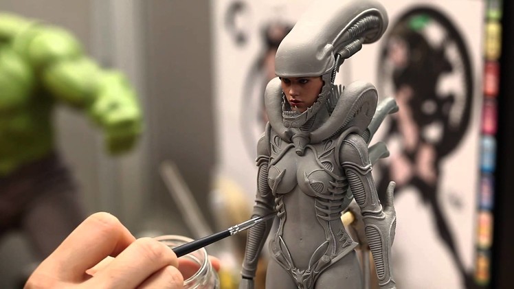 Making of Hot Toys AVP Alien Girl---By Joseph Tsang