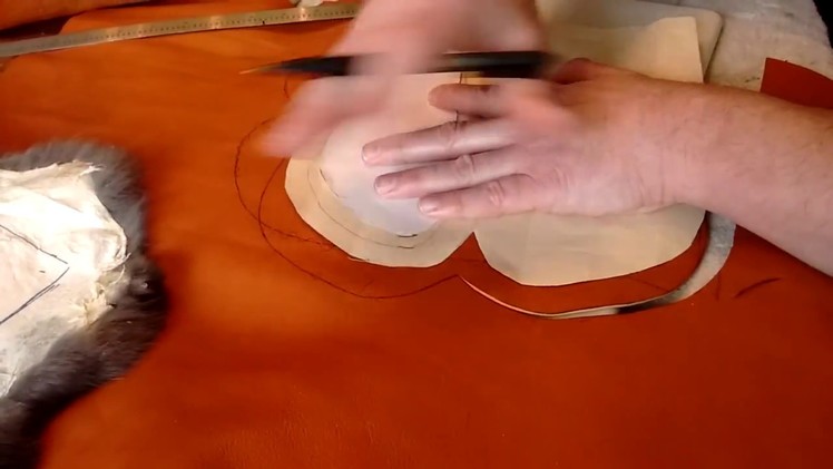 Making side seam moccasins-Rabbit fur lined  part 1